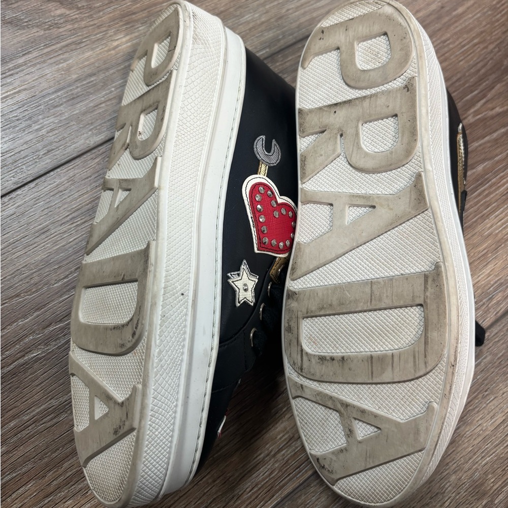 Prada Limited Edition Lather Patchwork Embellishe… - image 4